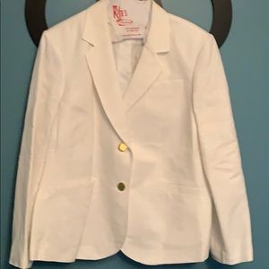 White Linen Calvin Klein Blazer
